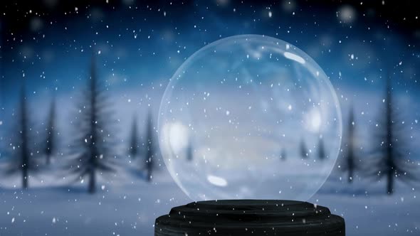 Empty snow globe