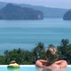 Woman in an Infinity Pool in Thailand - VideoHive Item for Sale