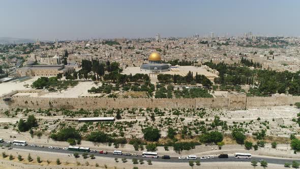 Aerial shot of Jerusalem