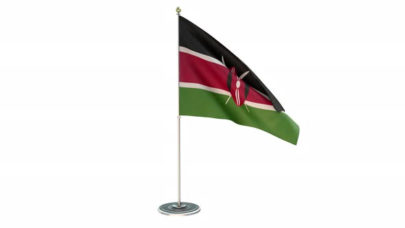 Kenya Office Small Flag Pole