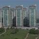 Drone Flight Near a Skyscraper Near the River - VideoHive Item for Sale