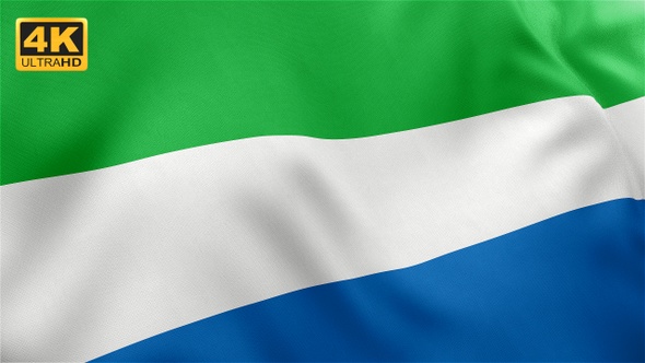 Sierra Leone Flag - 4K