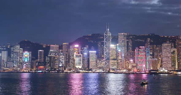 Hong Kong city night