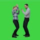 Young Couple Dancing Together on a Green Screen, Chroma Key - VideoHive Item for Sale