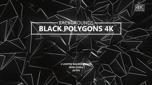 Black Polygons with Glowing Edges