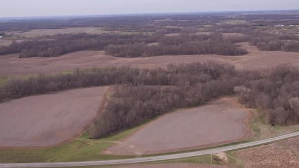 a farm in the midwest part of the USA