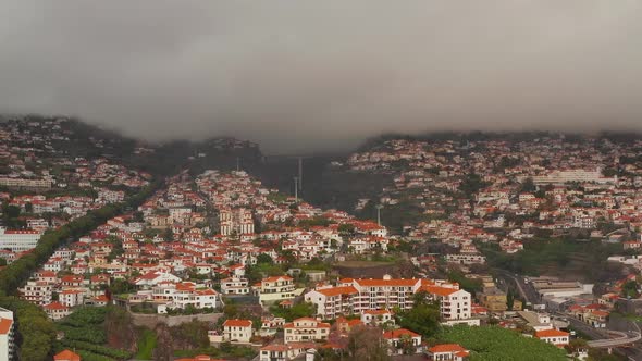 Cityscape of Funchal, Madeira, Portugal.