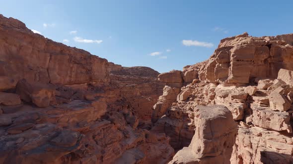 Mesmerizing view of geological features of Coloured Canyon in Sinai, Egypt