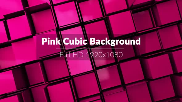 Pink Cubic Background