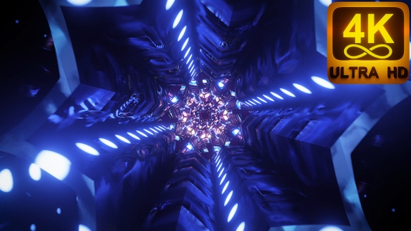 Gods Vision Bright Blue 3d Vj Loop Seamless Loop Pattern 120 Bpm Festival Concert Live Animation