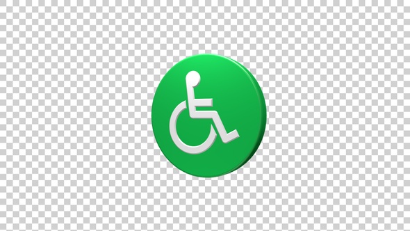Wheelchair Icon Rotating