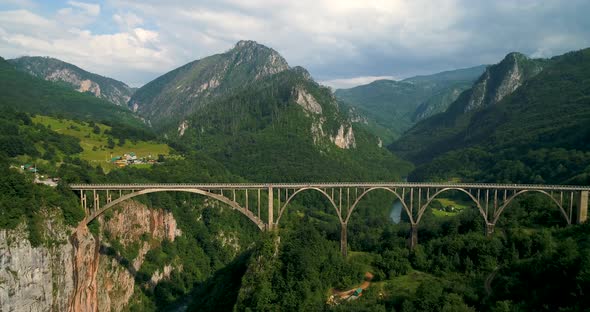 The Durdevica Tara Arch Bridge