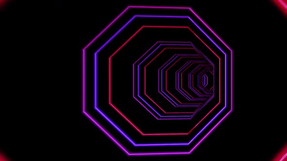 Octagonal Neon Tunnel Concept alt