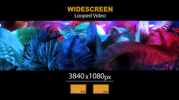 Widescreen Tropical Leaves 05 alt