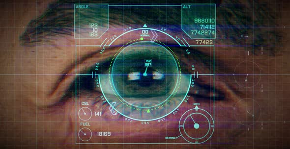 Digital scan eye futuristic alt