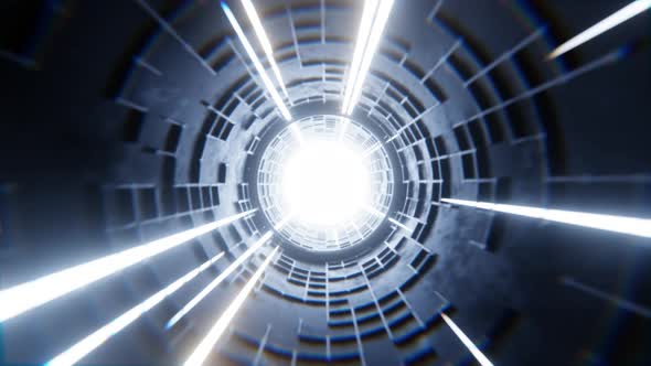Sci Fi Vj Tunnel 4K
