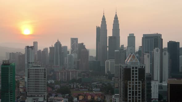 Kuala Lumpur Sunrise Cityscape 