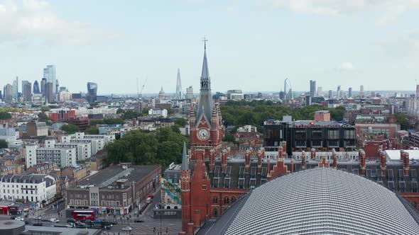 St Pancras Train Station with Historic Clock Tower