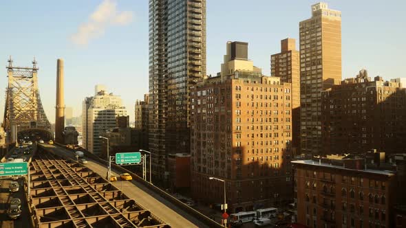 Cityscape Skyline High Rise Skyscraper Buildings in New York City alt