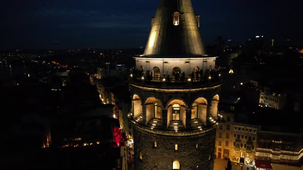 Lighted Galata Tower