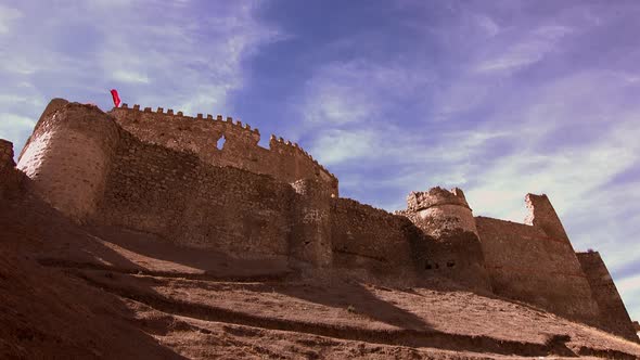 Historical ottoman castle, timelapse.