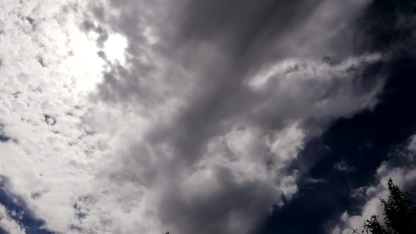 dark cloud moving timelapse from mountain top