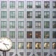 Timelapse of a clock with a modern office behind - VideoHive Item for Sale