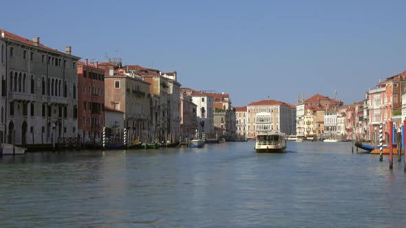 View of Venice From Boat Sailing on Grand Canal