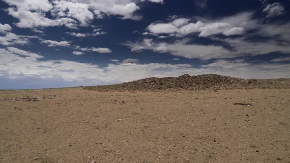 A Mound in Arid Treeless Steppe