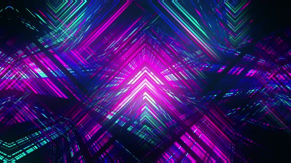 VJ Multicolored Glowing Abstract Beams alt