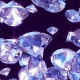4k Flying Diamonds with transparency - VideoHive Item for Sale
