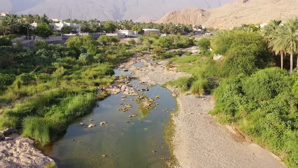 Nizwa Wadi Iside the Village 4K Drone Oman