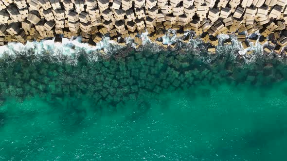 Texture of the sea and a beautiful day color