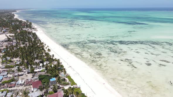 Beautiful Beach Near the Coast of Zanzibar Island Tanzania