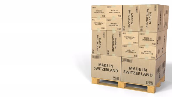 MADE IN SWITZERLAND Text on Warehouse Cartons alt