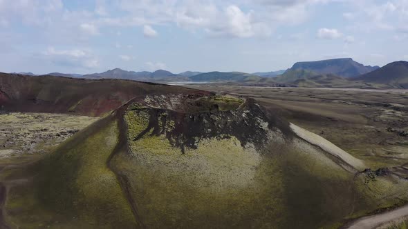 muzzle of an extinct volcano