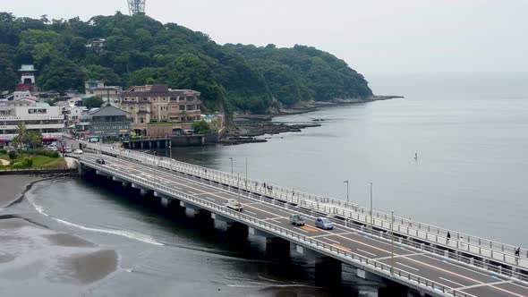 The Aerial view of Kamakura