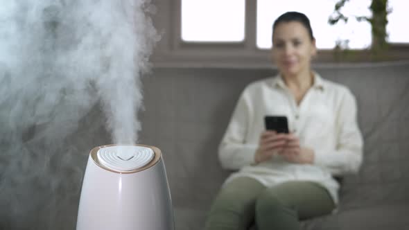 Female Work By Aroma Diffuser