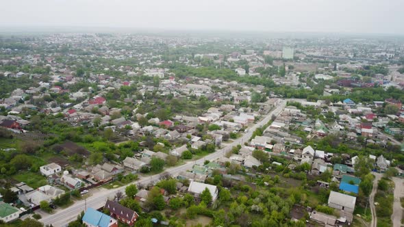 a Small Town View From the Air