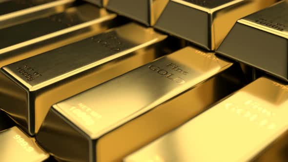 Close Up View of Fine Gold Bars