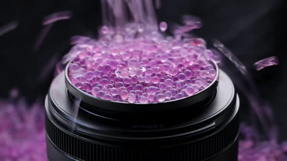 Pouring Silica Gel On a Camera Lens 2
