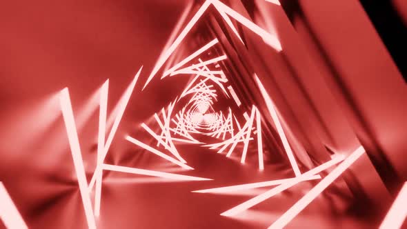 Sci-fi Red Tunnel Triangle