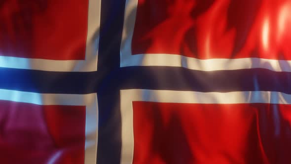 Norway Flag with Edge Bump