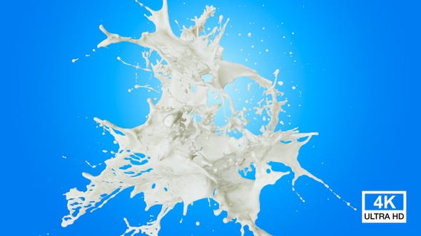 Abstract Milk Splash 4K alt