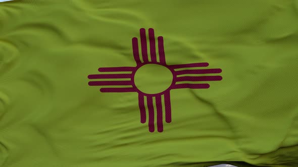 Flag of New Mexico Video Waving in Wind