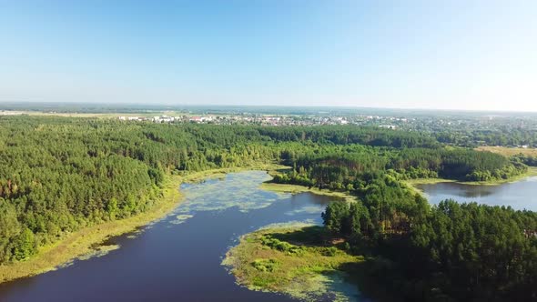 Three Lakes In The Town Of Gorodok 