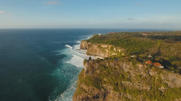 Rocky Coastline on the Island of Bali