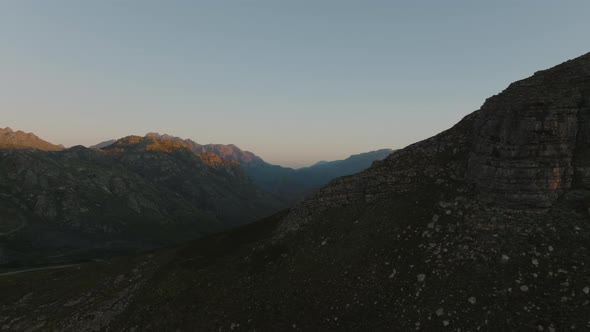 Slide and Pan Footage of Mountain Landscape