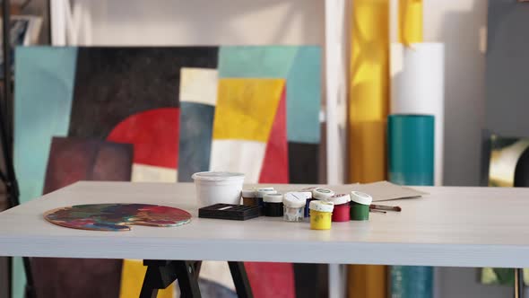 Artist Workplace Interior Painter Workshop Studio