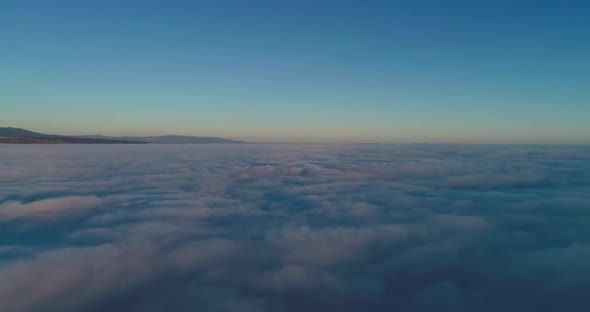 Sunset Above The Clouds Timelapse